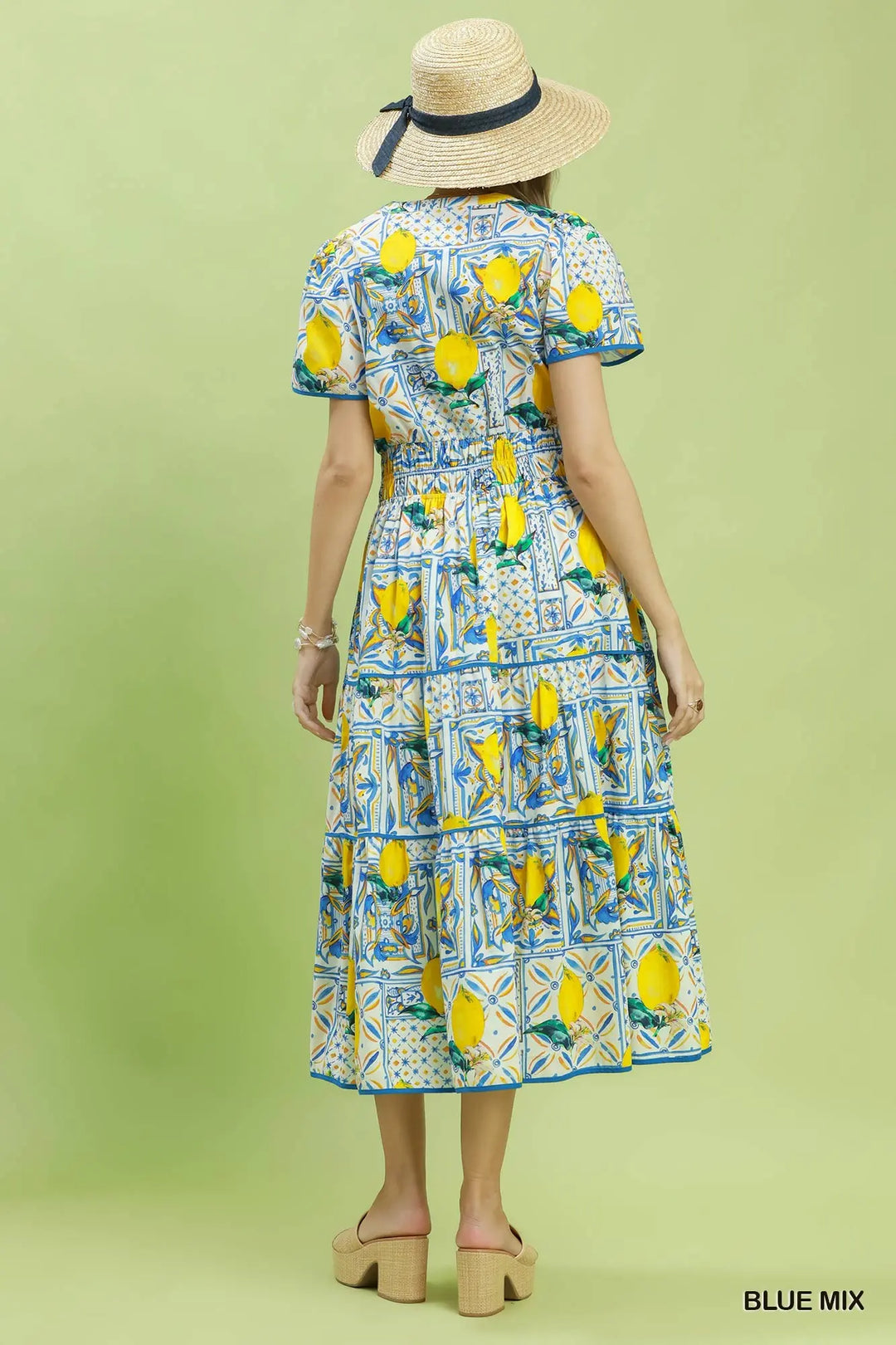 Sorrento Lemon Midi Dress