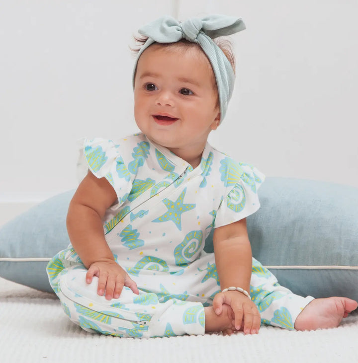 She Sells Seashells Bamboo Onesie