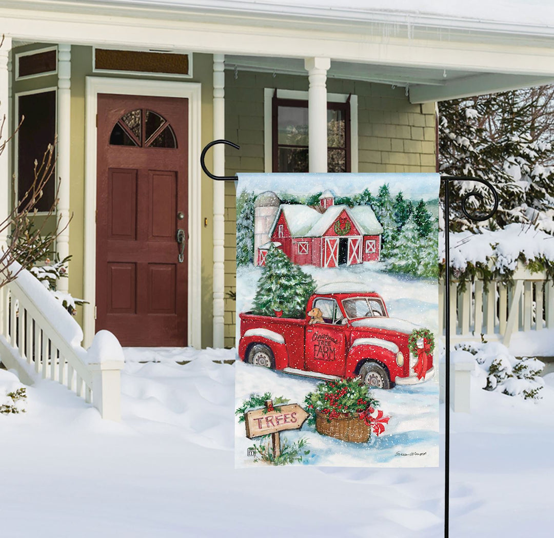 Christmas Tree Farm Garden Flag