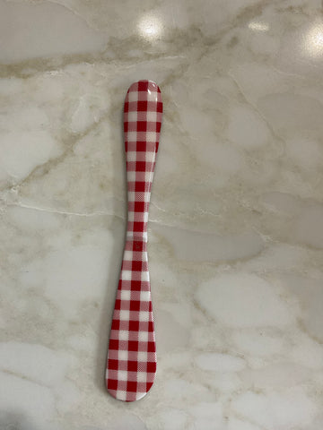 Enameled Stainless Steel Spreaders - Gingham