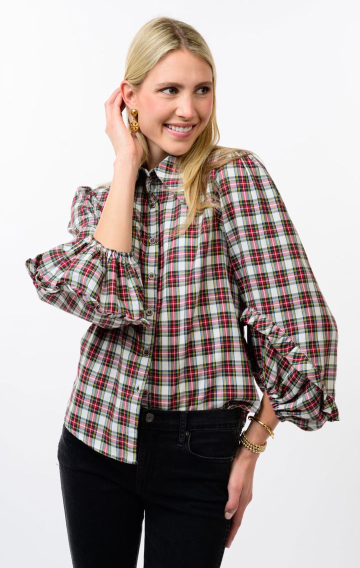 Holiday Heritage Plaid Blouse