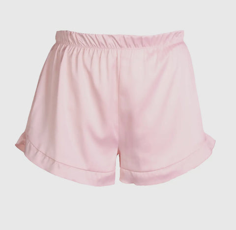 Pink & Grey Silky Satin PJ Pants