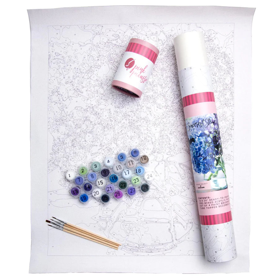 Floral Paint-by-Numbers Kit