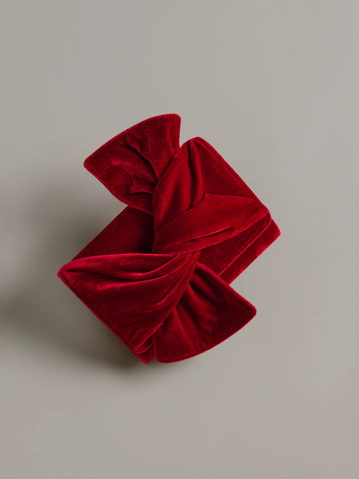 Holiday Velvet Bow Clutch