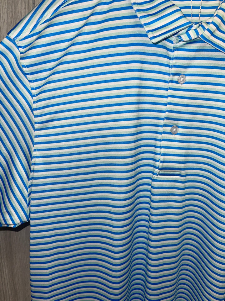 Blue & Teal Stripe Polo