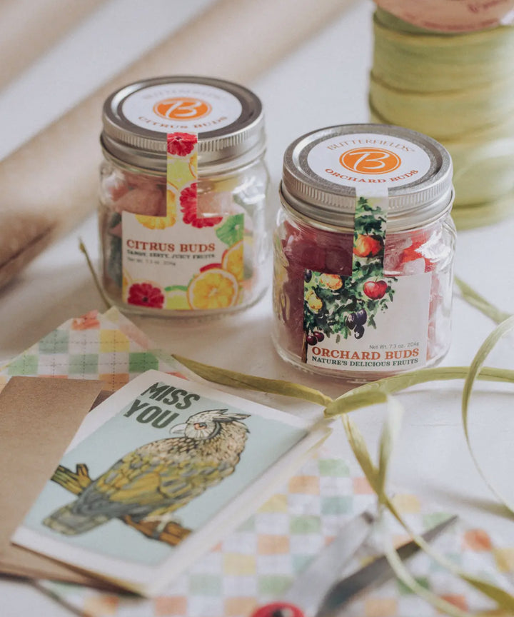 Artisan Fruit Buds Mason Jar Candy – 7.3 oz
