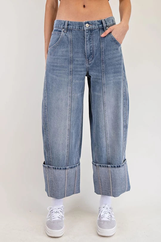 Roll With It Wide Leg Jeans