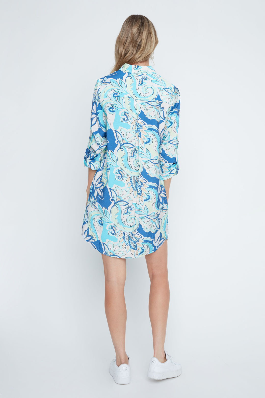 Blue Tide Shirt Dress