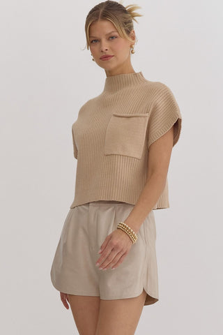 Mocha Pocket Sweater