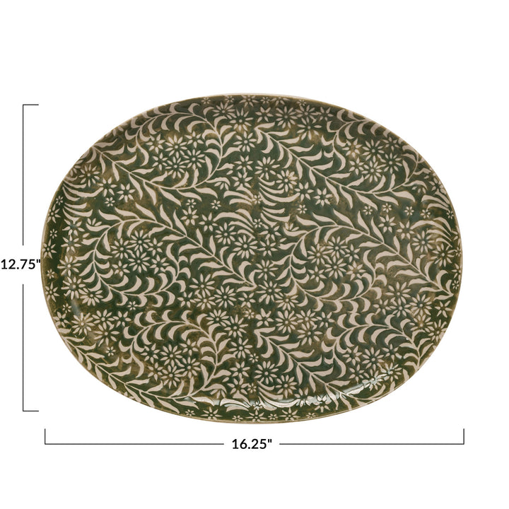 Meadow Bloom Stoneware Platter