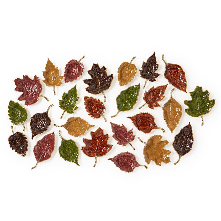 Enamel Leaf Trinket Dish