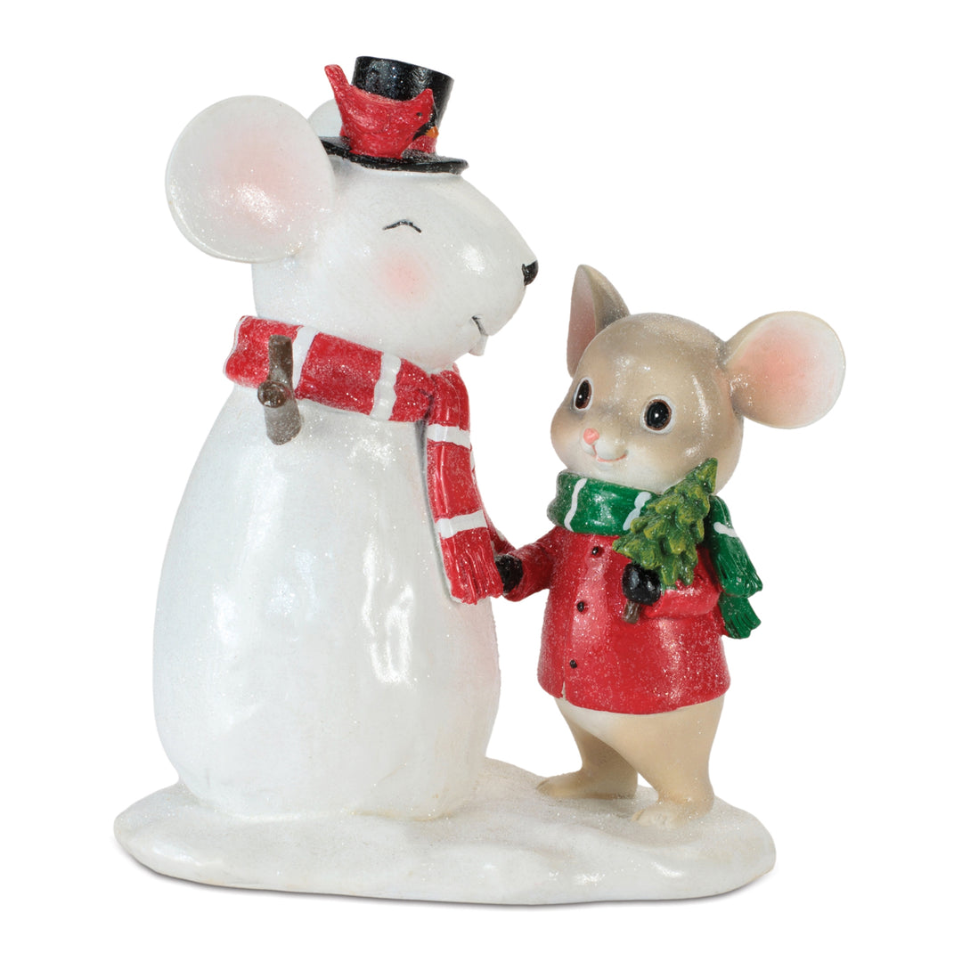 Frosty Friends Christmas Mouse Figurine