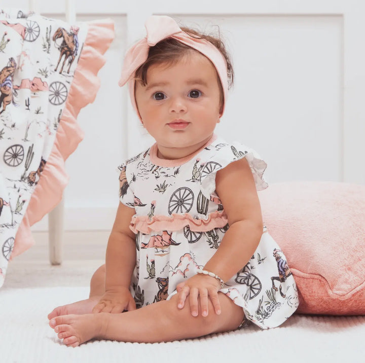 On The Range Bamboo Skirted Bodysuit