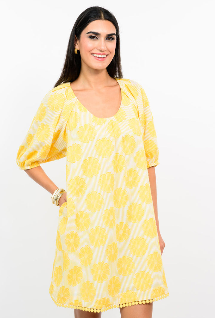 Lemon Blossom Shift Dress