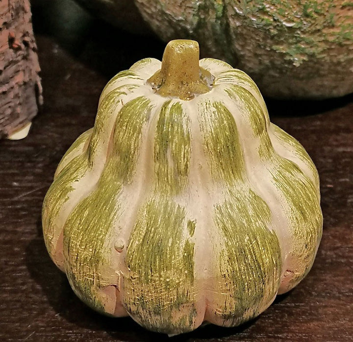 Green Striped Gourds and Pumpkins