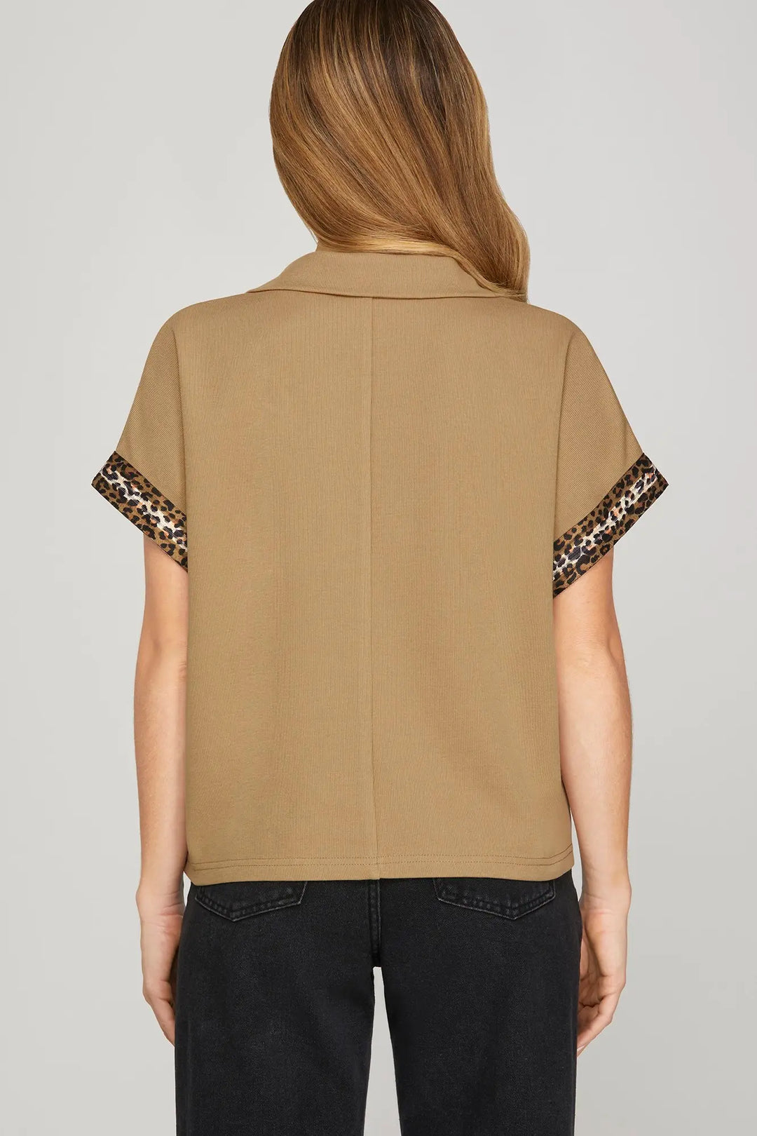 Wildly Chic Zip Polo Top