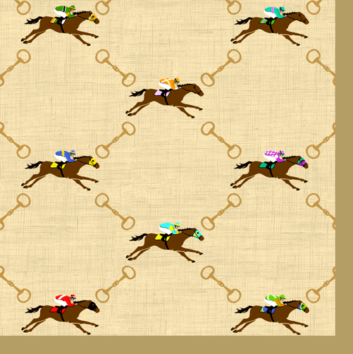 Caspari Race Day Horse Napkins