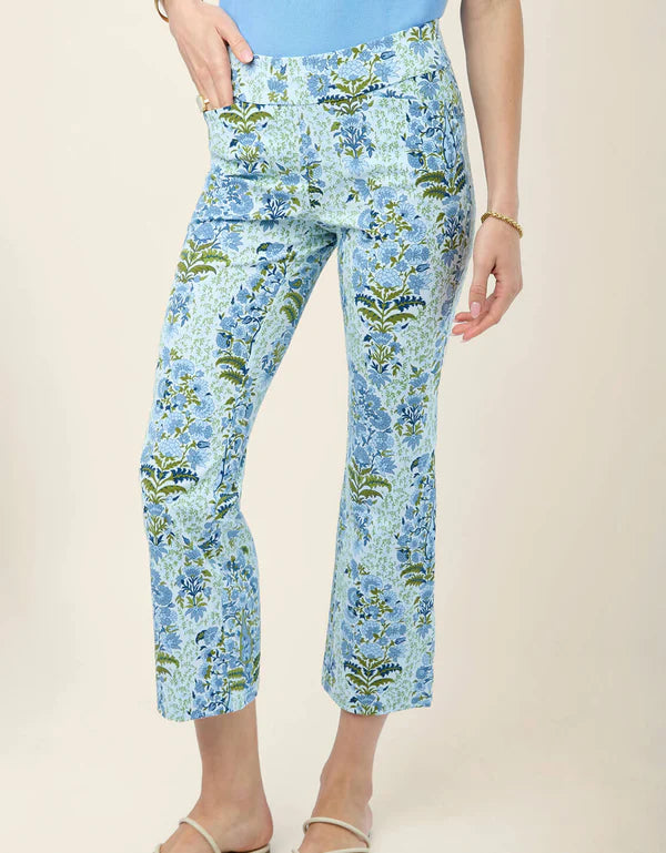 Maren Kick Flare Pants – Flagler Floral Blue