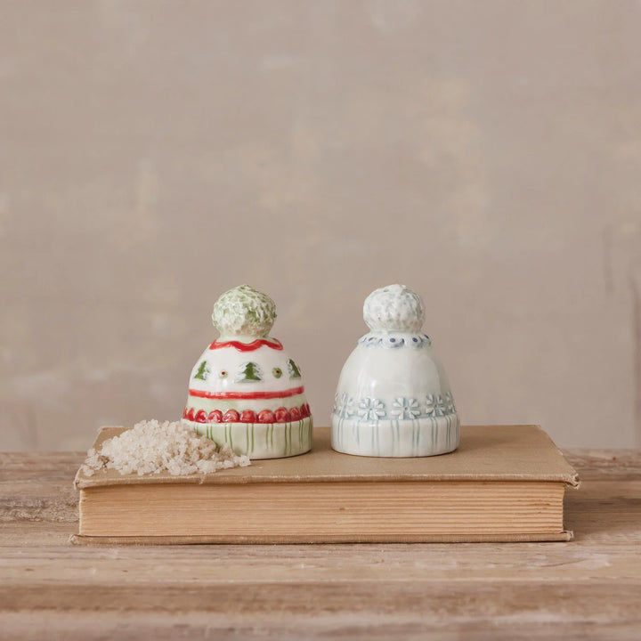 Snowy Knit Cap Salt & Pepper Shaker Set (Set of 2)