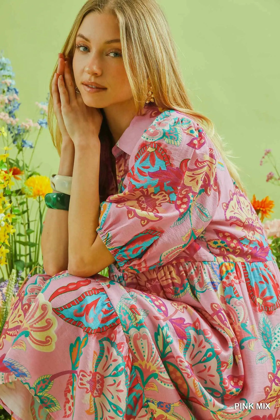 The Petal Reverie Midi Dress