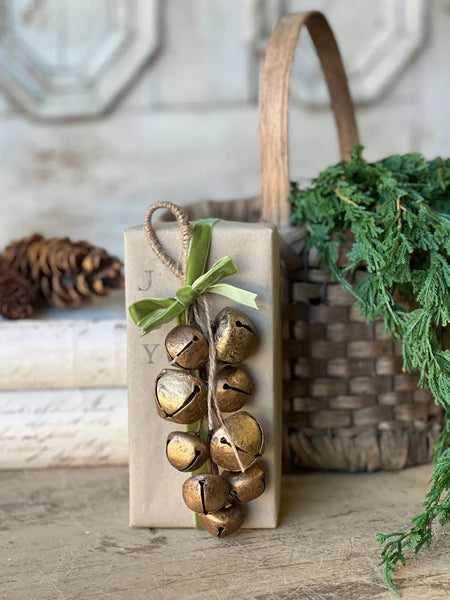 Antique Brass Sleigh Bell Cluster
