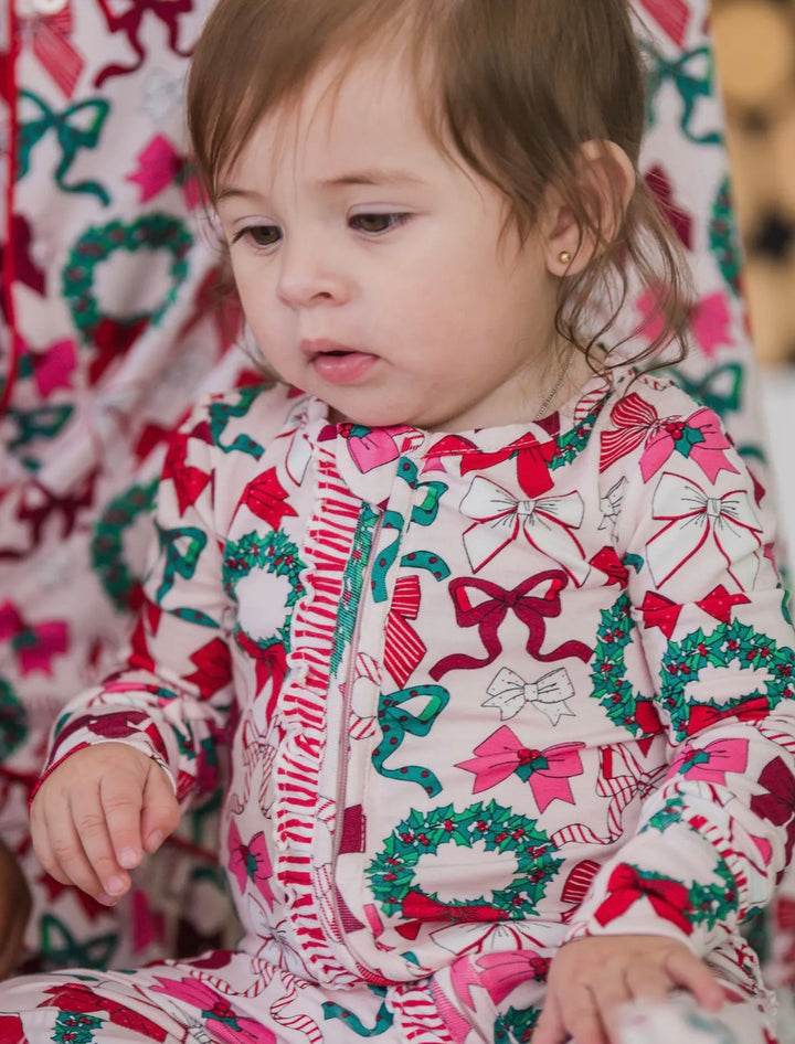 Bows & Wreaths Convertible Onesie