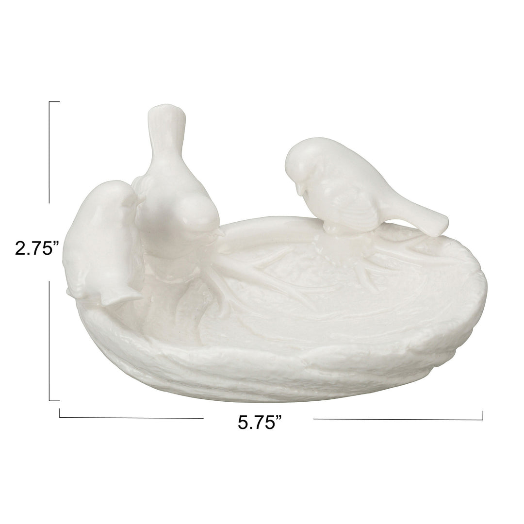 Whispering Birds Ceramic Dish