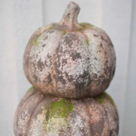 3 Stacked Faux Concrete Pumpkins