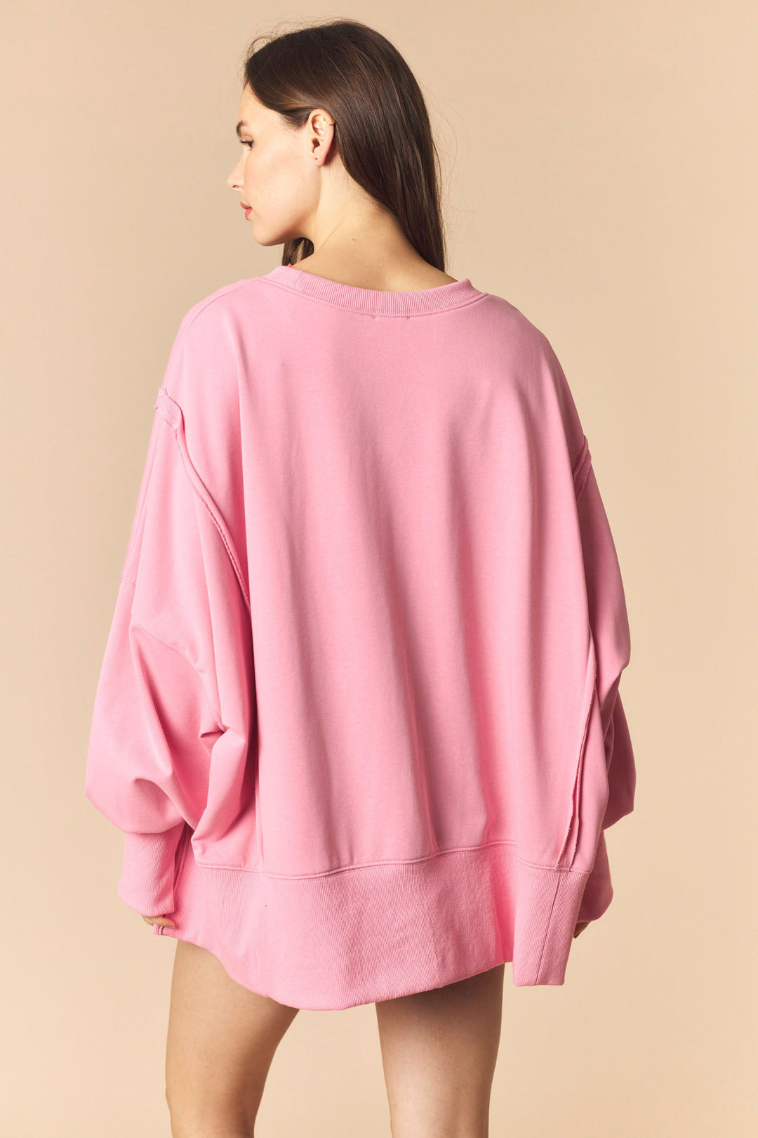 Pink Weekend Oversized Sweatshirt