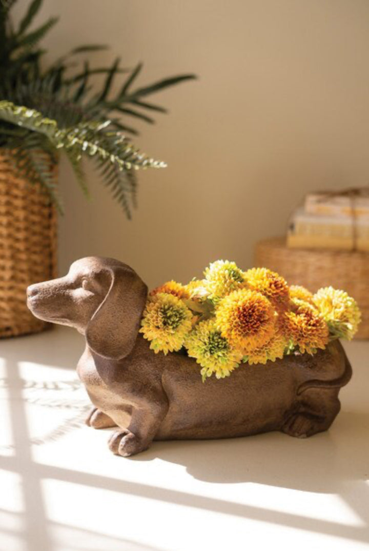 The Winston Dachshund Planter