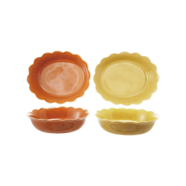 Harvest Scalloped Stoneware Baking Dish