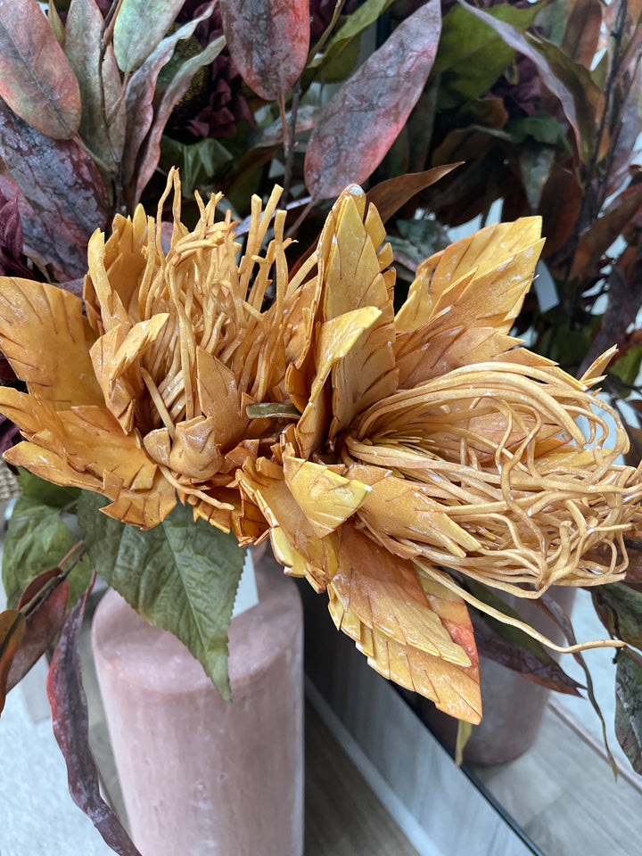 Amber Protea Bloom Stem