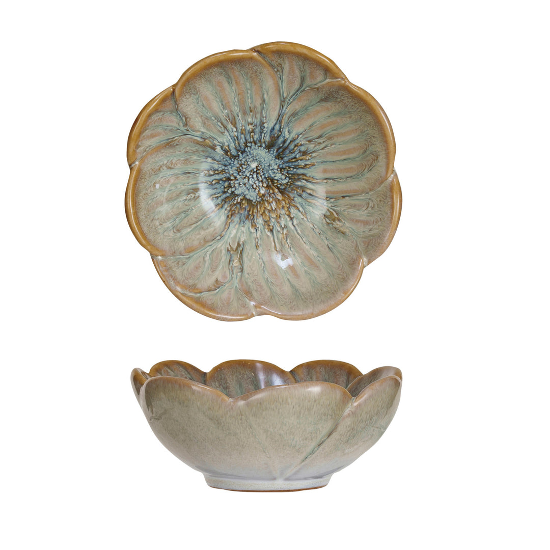 Petal Glaze Stoneware Bowl