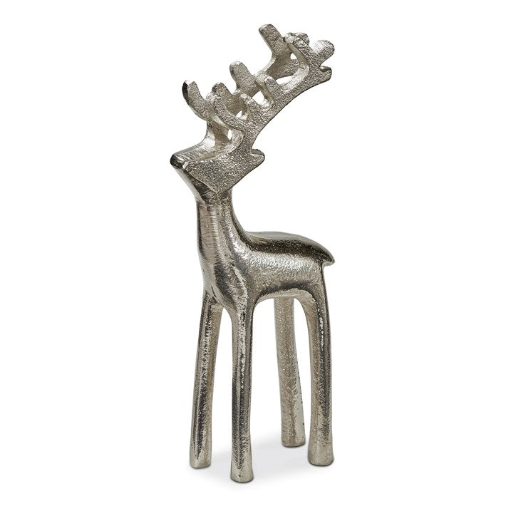 Gleaming Silver Reindeer
