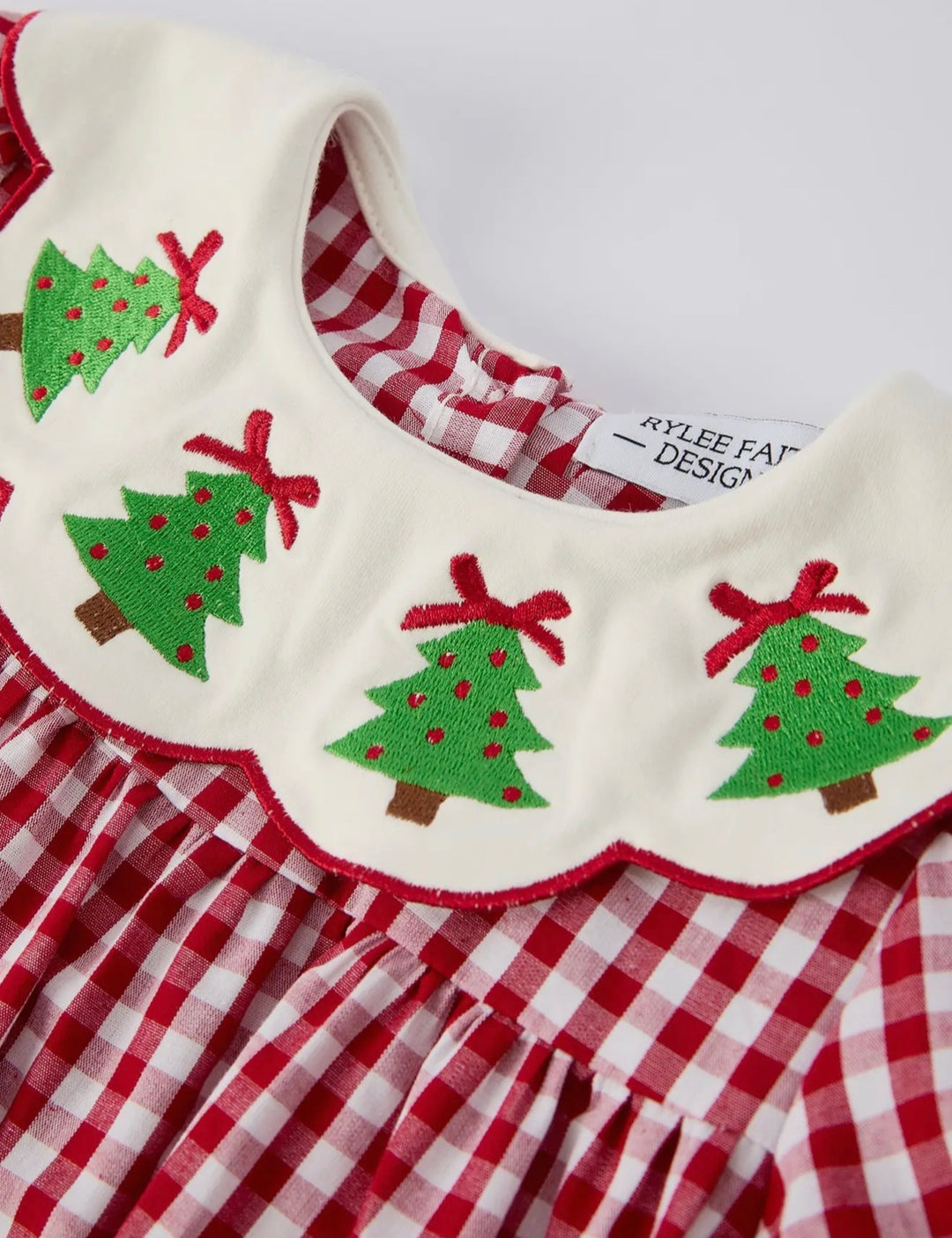 Evergreen Gingham Collar Dress