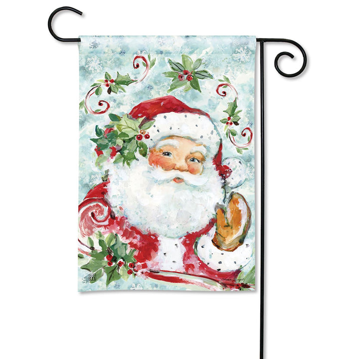 Jolly Old Saint Nick Garden Flag
