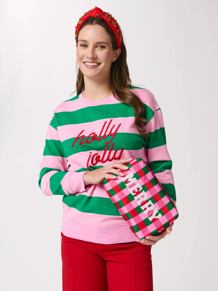 Merry Gingham Cosmetic Bag