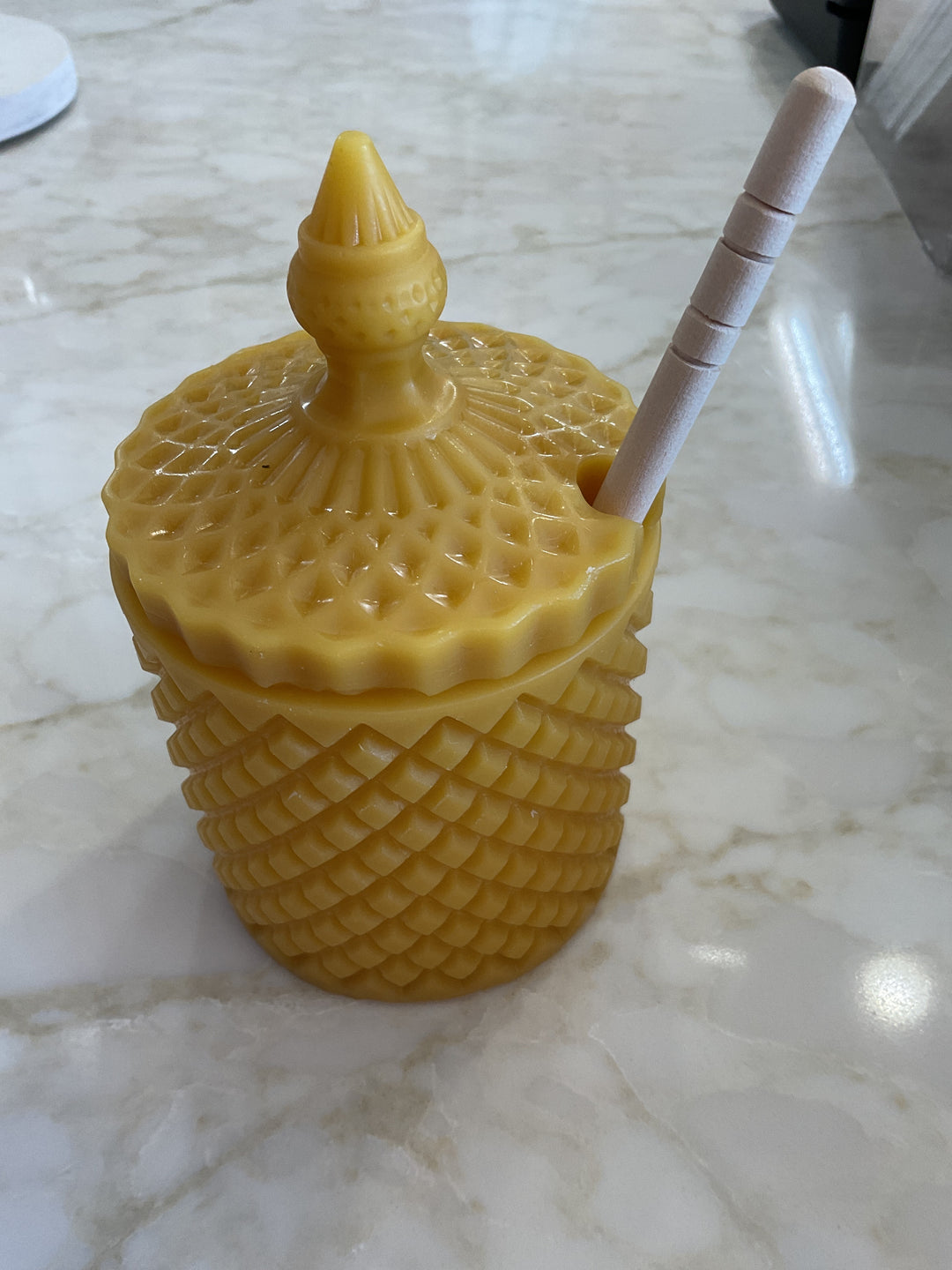 Pure Beeswax Honey Jar