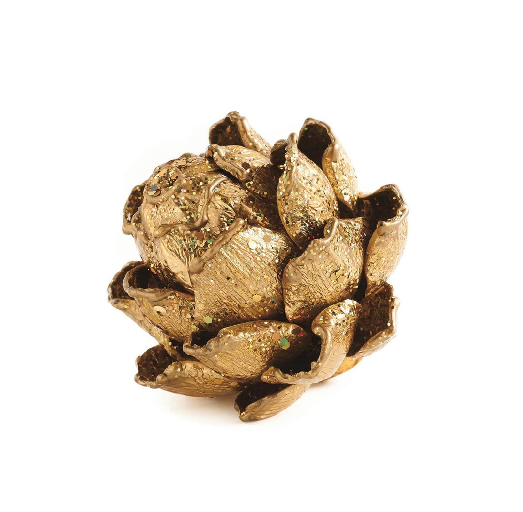 Gilded Bloom Decorative Artichoke