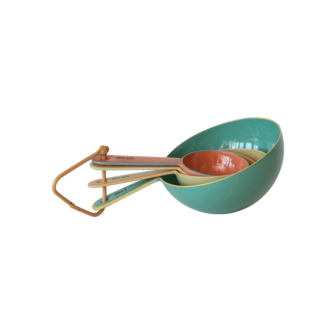 Enameled Stainless Steel Measuring Spoons Set