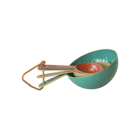 Enameled Stainless Steel Measuring Spoons Set