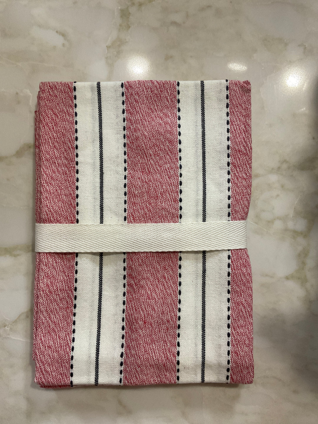 Stripe and Plaid Dishtowel