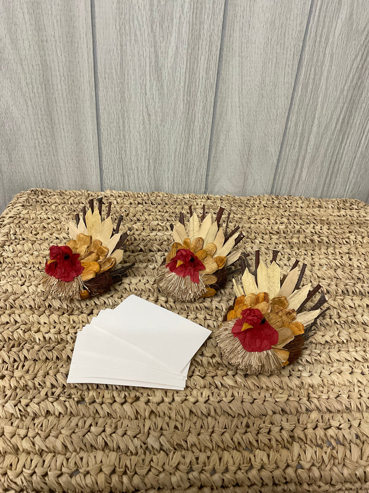 Rustic Turkey Place Card Holders