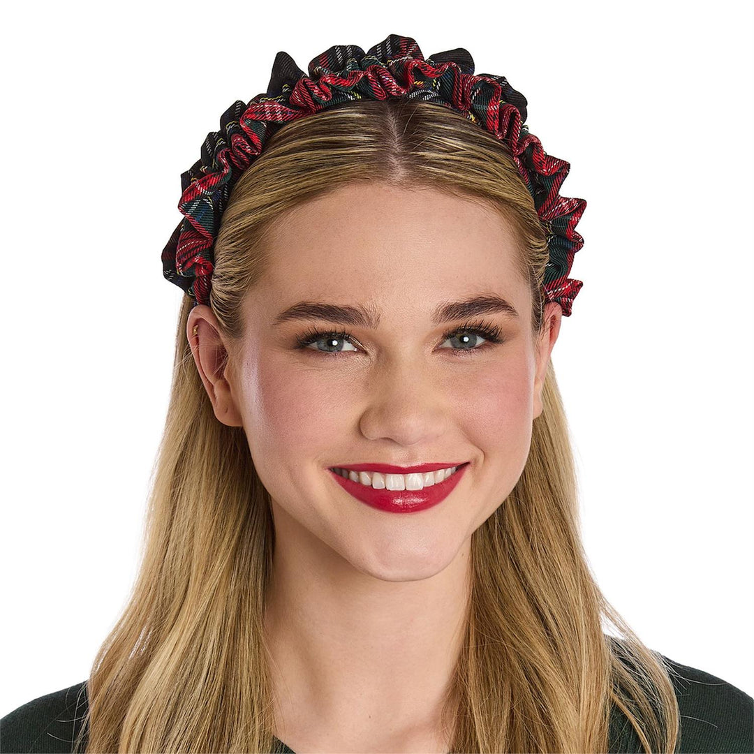 Tartan Ruffle Headband