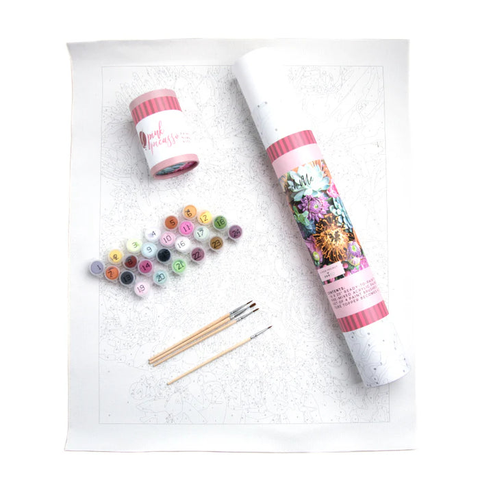 Floral Paint-by-Numbers Kit