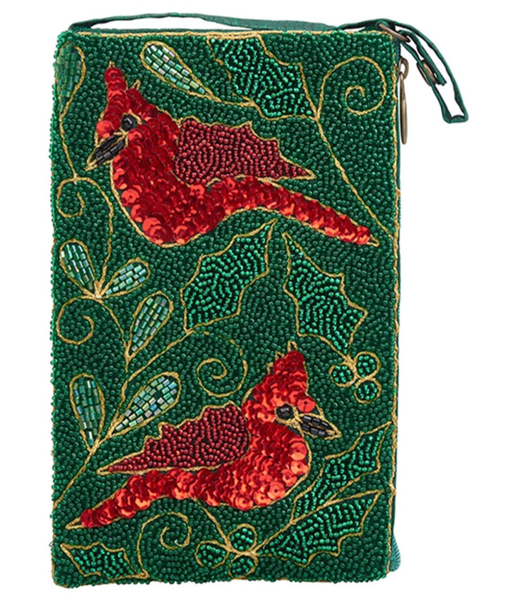 Christmas Cardinal Beaded Club Bag