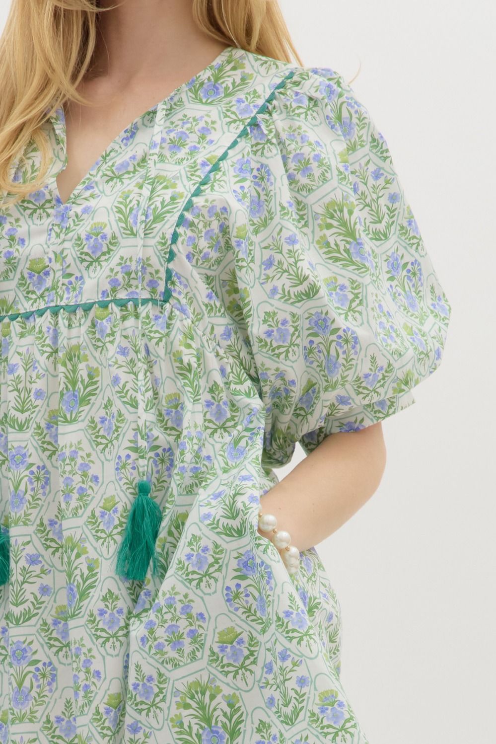 Floral Honeycomb Dress