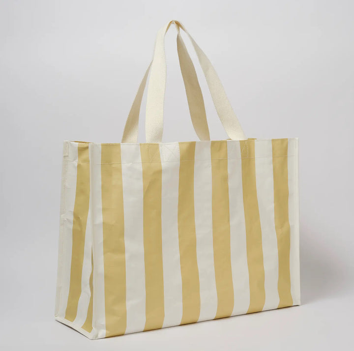 Butternut Stripe Carryall Beach Bag
