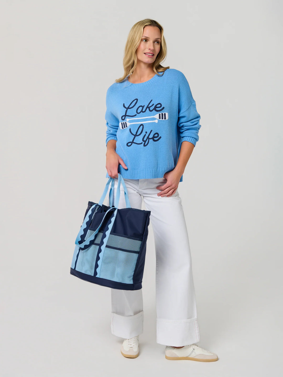 Lake Day Mesh Carryall Tote
