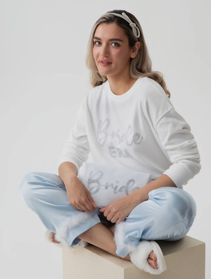 Bedazzled Bride Zipper Pouch